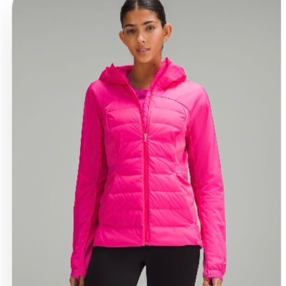 Lululemon Down For it All Hot Pink Lightweight Hooded Jacket